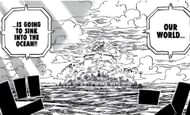 Vegapunk's message regarding the world sinking (Image via Shueisha)
